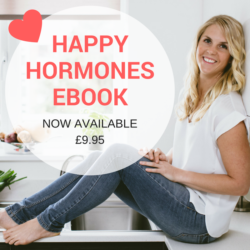 HAPPY HORMONES EBOOKNOW AVAILABLE£9.95Link in Bio